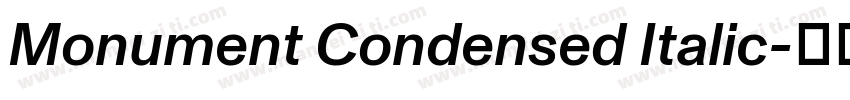 Monument Condensed Italic字体转换